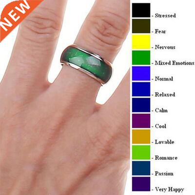 Changing Color Rings Stainless Ring Mood Emotion Feeling Tem