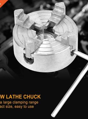 Metal Lathe Chuck Z011A Zinc Alloy 4-Jaw Chuck Clamp Accesso