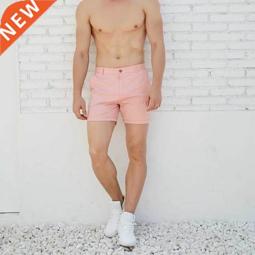 Hot man casual summer shorts pink green fashion England styl