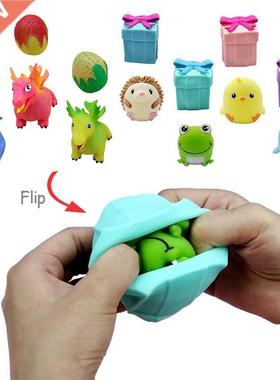 Kwii Fidget Toys Flip Gift Boxs nti Strees Toy Dinosur P