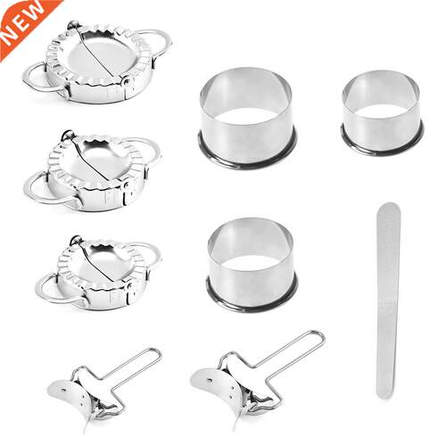 Dumpling Mold Mould Stainless Steel Dough Presser Maker Cutt