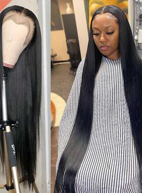 13x6 Straight Lace Front Wig 32 Inch Hd Transparent Lace Wig