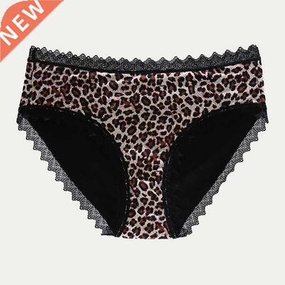 Leopard Printing Women Menstrual Panties Physiological Undie