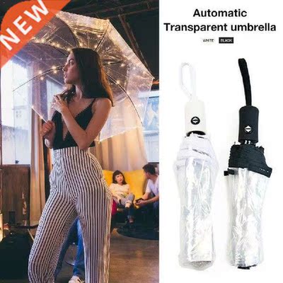 Transparent UmbrellaParaguas Folding Umbrella Rain Women