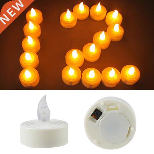 12PCS Electronic LED Tea Light Candles ic Battery-Powered Fl