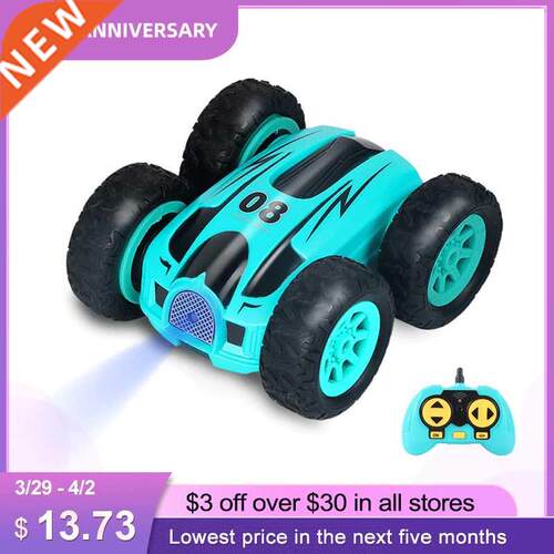 3.7 inch RC Car 2.4G 4CH Double-sided bounce Drift Stunt Car