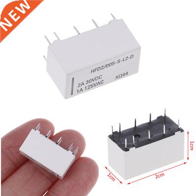 12V Coil Bistable Latching Relay DPDT 30VDC 2A 1A 125VAC HFD