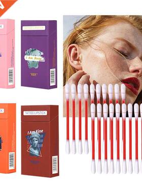 20Pcs/set Cotton Swa Lip Tint Long Lasting Not Easy to Fade