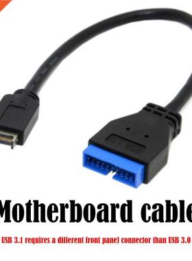 USB 3.1 Front Panel Header to USB 3.0 20Pn Extenson Cable