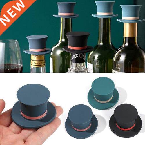 1Pc Hat Shape Wine Silicone Wine Stopper Reusable Vacuum