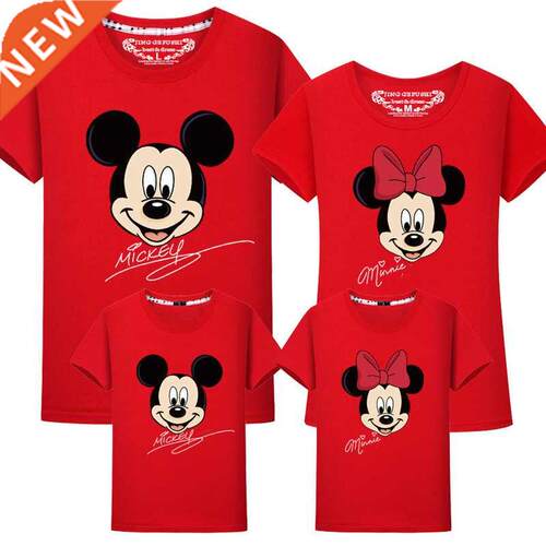 Family Matching Clothes Cartoon Mickey Minnie Printed T-ir
