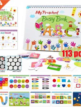 Preschool Montessori Toys for Kids Busy Book Toddlers Educat