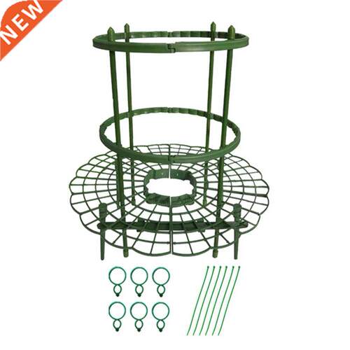 1 Set Garden Plant Cages Supports Round Plastic Strawberry S