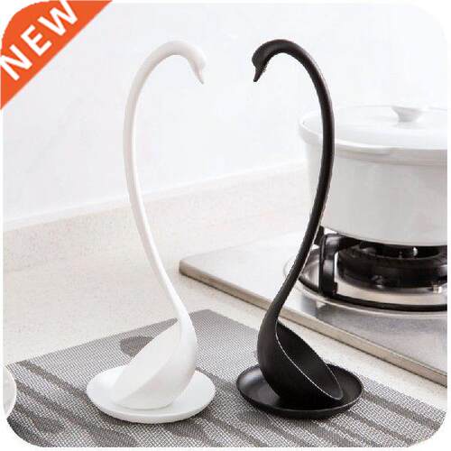 Hot 2pcs/lot Swan aped Ladle Non Stick Ladle and Base