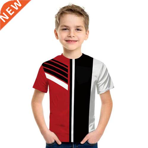 2021 fashion summer new boys and girls 3D printing T-shirt s