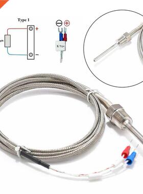 K- Type Waterproof Thermocouple Stanless Steel Sensor Probe