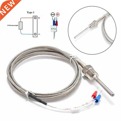 K- Type Waterproof Thermocouple Stanless Steel Sensor Probe