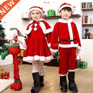 Kids Child Christmas Cosplay Santa Claus Costume Baby X-Mas
