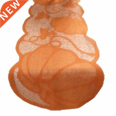 Pumpkn Maple Leaf Lace Tablecloth Table Runner Cover