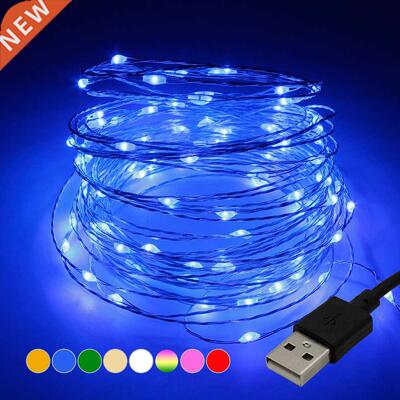 LED String Lights 10M 5M USB Waterproof Copper Wire Garland