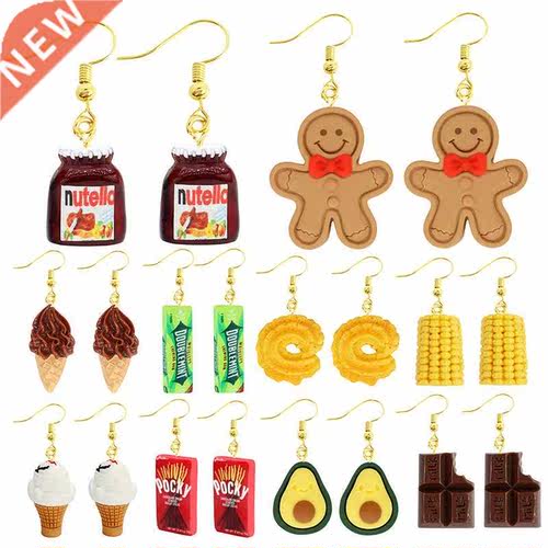 Women Earring Resin Drop Funny Custom Cute Girls Gift Eardro
