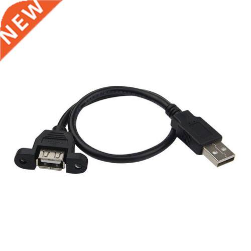 USB 2.0 Extension Cable Male to Female with Screw Panel Moun