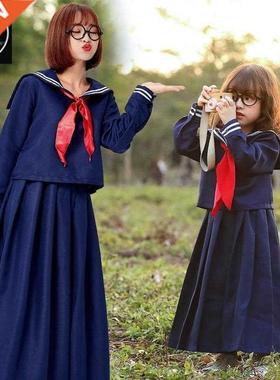 61 children's college deep long sleeve cpus pleated dress