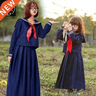 61 children's college deep long sleeve cpus pleated dress