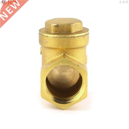 Golden horizontal check valve Brass non return valve 1/2