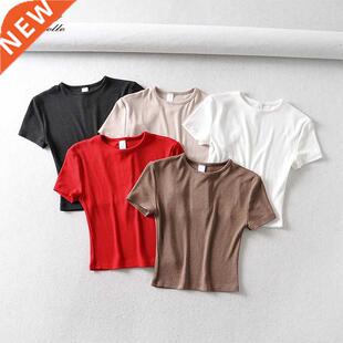 Bradely Michelle Faion Casual Summer Woman Slim Fit T-i