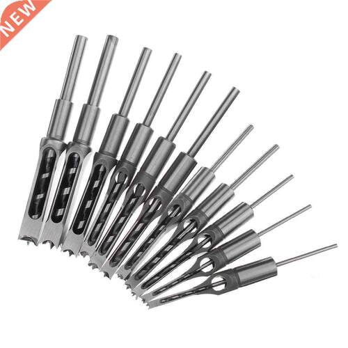 Doersupp 6-19mm Woodworking Square Hole Drill Bits Square Te