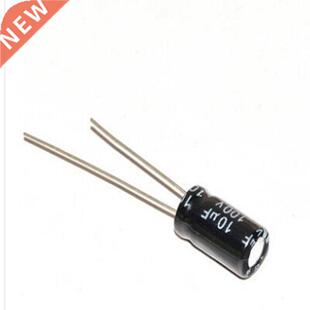 50pcs 100V 10UF 4*7mm 10UF 100V 6*11 Electrolytic capacitor