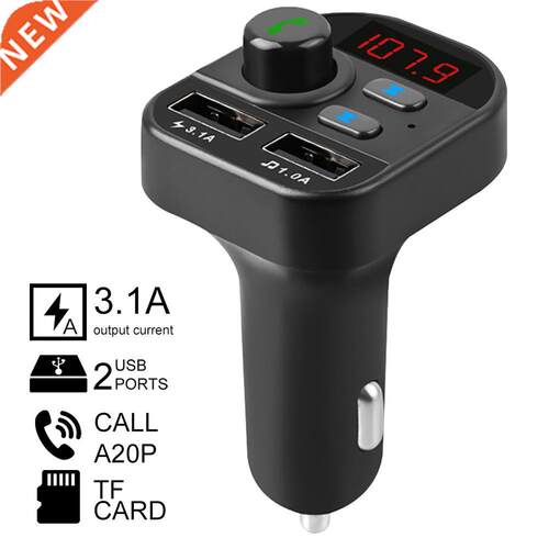 Car Auto Radios Player Bluetooth FM Transmitter Adapter Volt