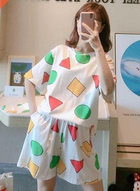 Set Pijama Sin Chan Women's Pajama Shorts Sets Home Service