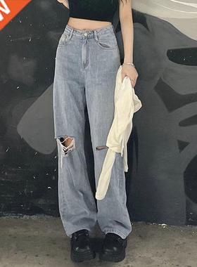 Pants Female Women Jeans Large Size Boyfriend Jean Jeans Rip