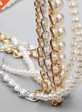 Pearl Strap For Bags Handbag Handles DIY Women Shoulder Bag