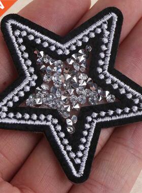 Hot Drilling Star parches Embroidered Iron on Patches for