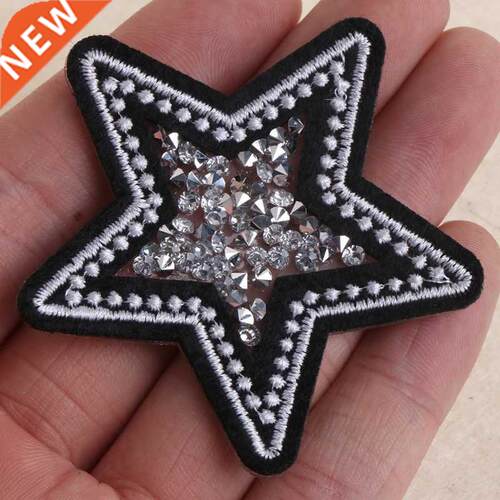 Hot Drilling Star parches Embroidered Iron on Patches for