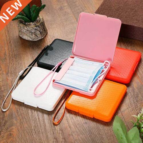 New Cartoon Square Mask Case Outdoor Portable Mask Storage B