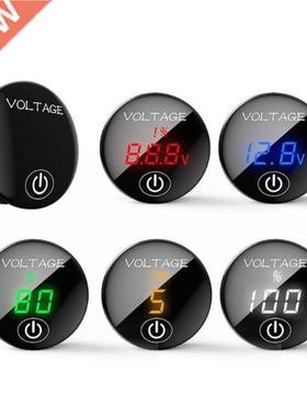 Car Motorcycle DC 5V-48V LED Panel Digital Voltage Meter Ba