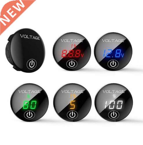 Car Motorcycle DC 5V-48V LED Panel Digital Voltage Meter Ba