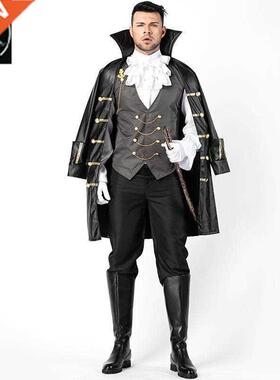 Halloween men's pirate playing clothing cloak with cloak sui