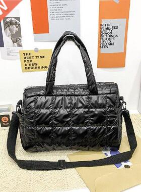 Luxuy Sace Cotton Women Shoul Bag 2021 Winte Wam