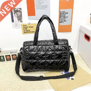 Luxuy Sace Cotton Women Shoul Bag 2021 Winte Wam