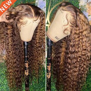 30 32 Inch Highlight Deep Wave Wig HD Transparent Lace Front
