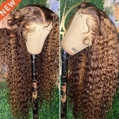 30 32 Inch Highlight Deep Wave Wig HD Transparent Lace Front