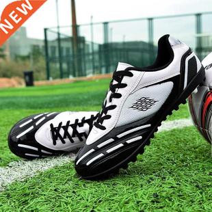 Men Women Football Soccer Boots Athletic Shoes New Leather B