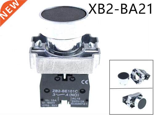 1Pcs 22mm black Momentary Push Button Switch XB2-BA21 1NO