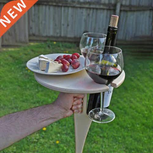 1PC Outdoor Wine Table Portable Foldable Picnic Table Wine G