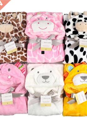 baby fleece bath towel hooded towels bathrobe cloak blanket